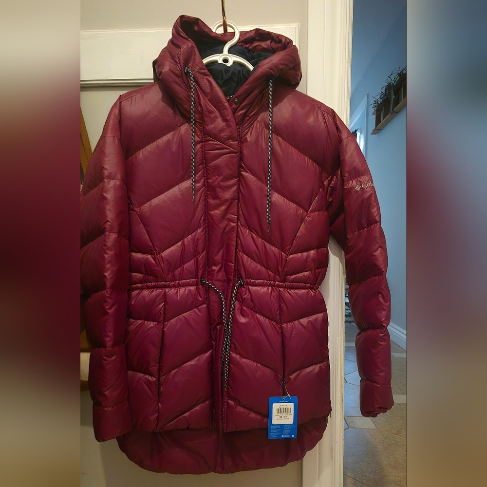 NWT Columbia Women's Icy Heights II Down Novelty Jacket Eggplant XS